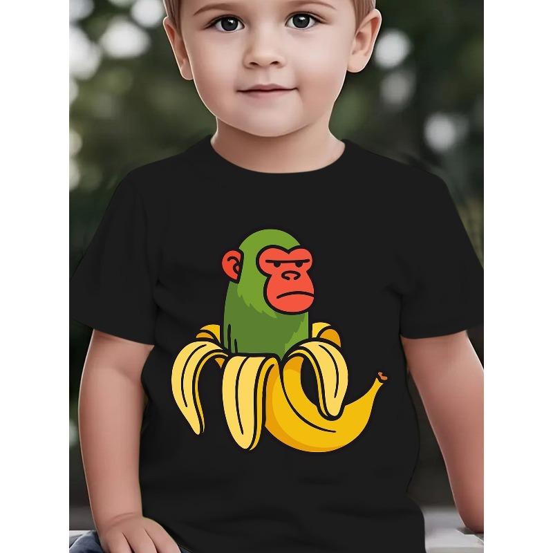 European Size Summer Fashion Short-Sleeve T-Shirt for Boys Featuring A Banana Monkey Cartoon Print 98cm чёрный
European Size Summer Fashion Short-Sleeve T-Shirt for Boys Featuring A Banana Monkey Cartoon Print 98cm чёрный