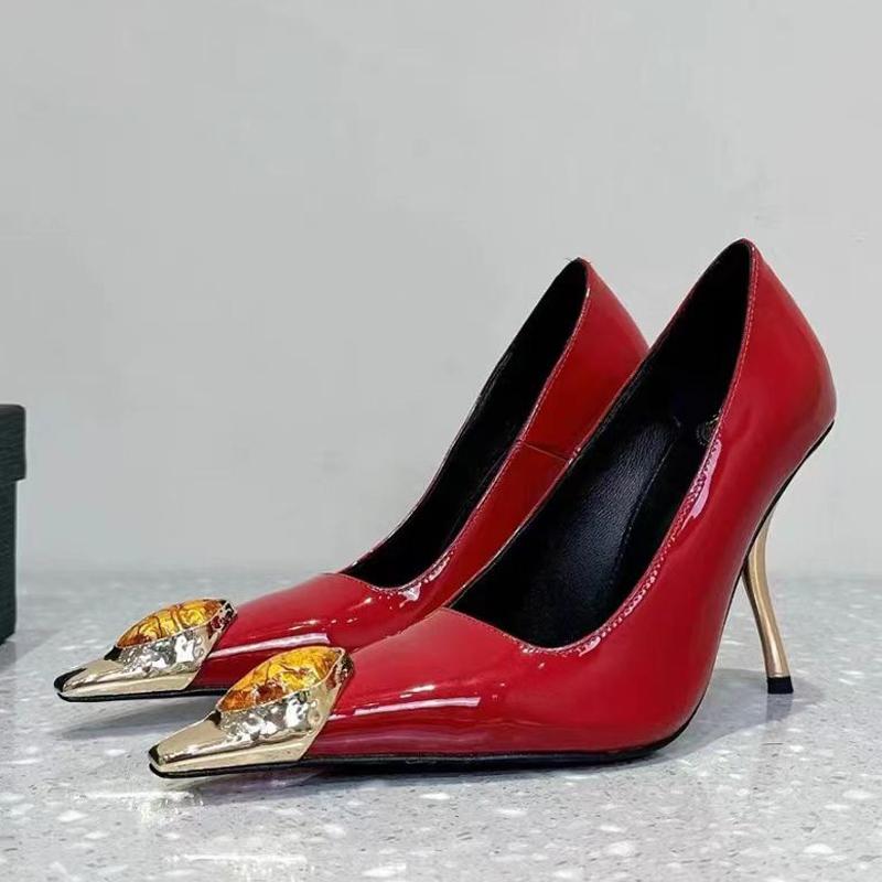 Fashion Liyke Fashion Design Gem Metal Pointed Toe Slingback High Heels Wedding Banquet Shoes Patent Leather Women Pumps Stilettos Mujer 34
Fashion Liyke Fashion Design Gem Metal Pointed Toe Slingback High Heels Wedding Banquet Shoes Patent Leather Women Pumps Stilettos Mujer 34