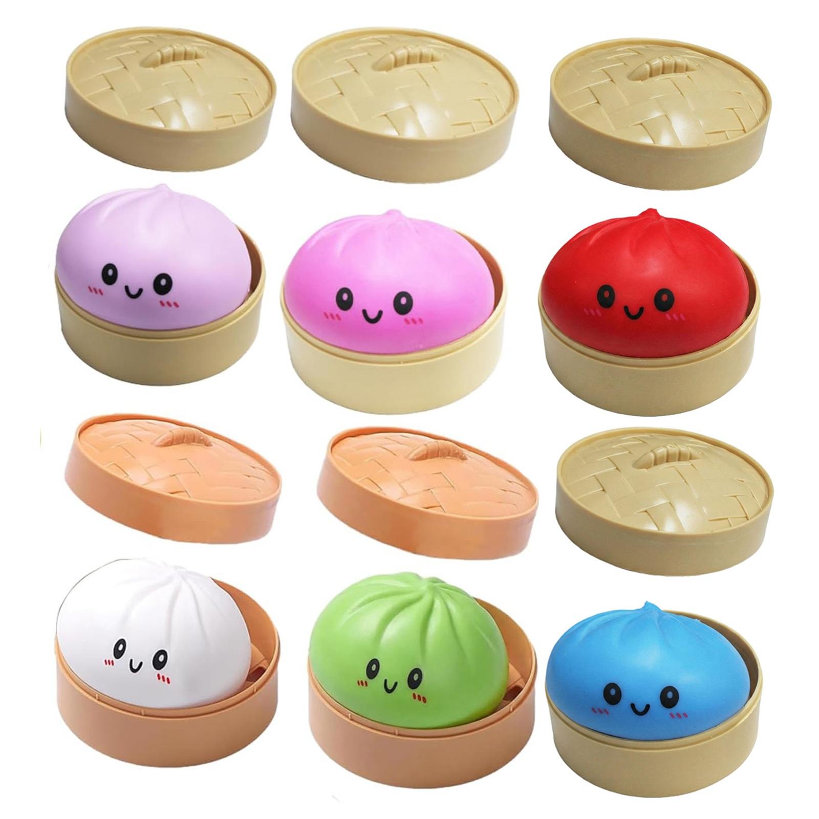 Set of 6 Bun Toys with Steamer Baskets Soft Squeeze Stress Relief Toys for Kids and Adults Kawaii Design for Home Office School Collection One Size
Set of 6 Bun Toys with Steamer Baskets Soft Squeeze Stress Relief Toys for Kids and Adults Kawaii Design for Home Office School Collection One Size