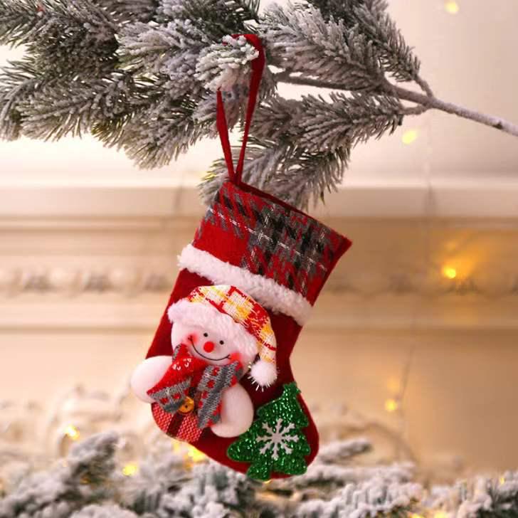 3D Santa Claus Doll & Gingham Stocking Christmas Tree Ornaments
3D Santa Claus Doll & Gingham Stocking Christmas Tree Ornaments
