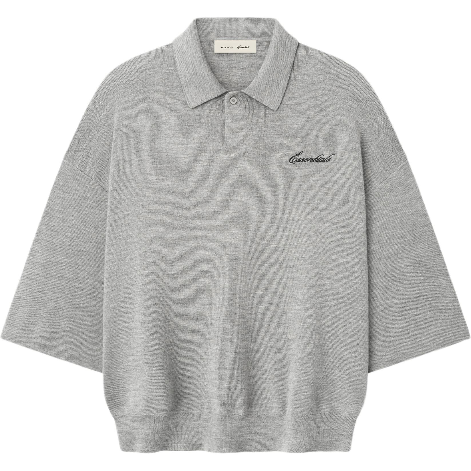 Fear of God Essentials Фирменный вязаный поло с коротким рукавом 90-х Бетонно-серый Унисекс Топы Серый 192SP266962F S
Fear of God Essentials Фирменный вязаный поло с коротким рукавом 90-х Бетонно-серый Унисекс Топы Серый 192SP266962F S