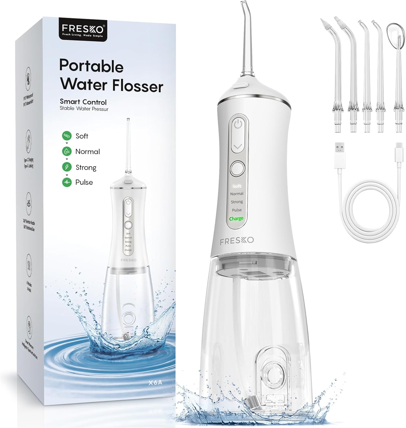 Water Dental for Teeth, Cordless with Constant Pressure, Rechargeable Oral Cleaner for Tr United States
Water Dental for Teeth, Cordless with Constant Pressure, Rechargeable Oral Cleaner for Tr United States