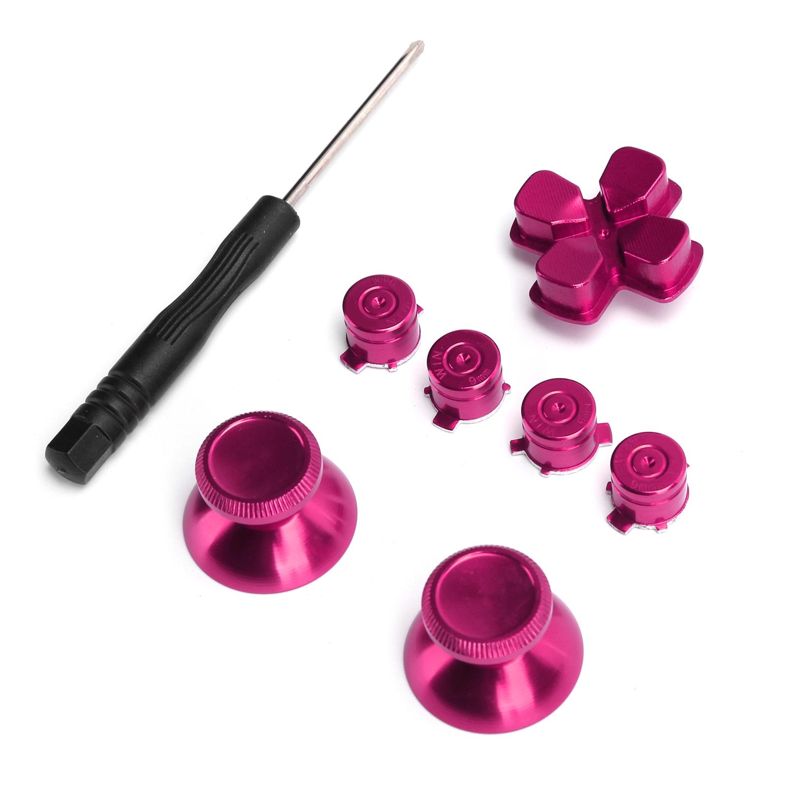 Metal Button Thumbstick Simulates Grip for PS4 Gamepad Controller Joystick ReplacementRose Red синій
Metal Button Thumbstick Simulates Grip for PS4 Gamepad Controller Joystick ReplacementRose Red синій