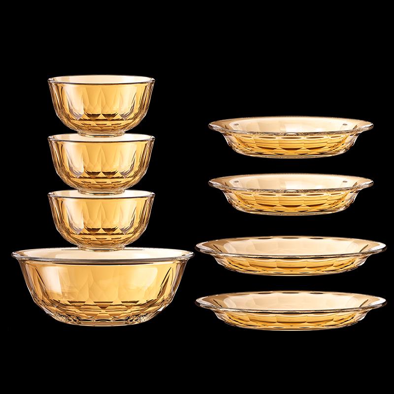 LOCK&LOCK Jingpo Amber Glass 8-Piece Dinnerware Set
LOCK&LOCK Jingpo Amber Glass 8-Piece Dinnerware Set