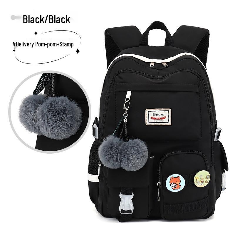 Нейлоновый водонепроницаемый рюкзак большой вместимости с принтом для девочек младшего школьного возраста