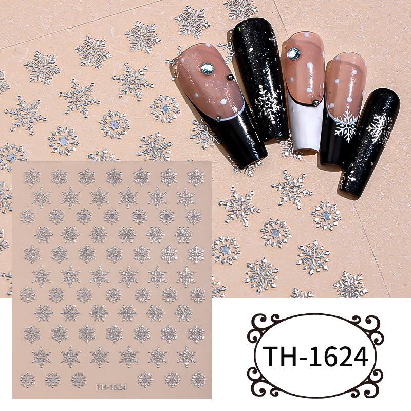 Zhengxiang Christmas Snowflake Silver Nail Stickers | European & American Ornaments All Styles
Zhengxiang Christmas Snowflake Silver Nail Stickers | European & American Ornaments All Styles