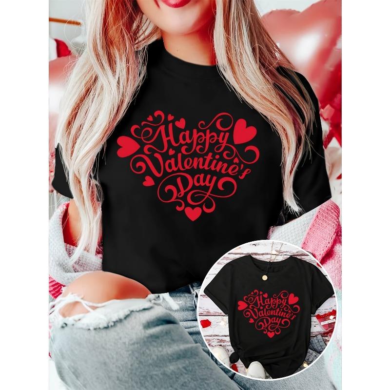 European size Women s Vintage Valentine s Day T-Shirt - Short Sleeve Blouse with S-XL XXL Sizes, Round Neck Spring Summer 4XL чорний
European size Women s Vintage Valentine s Day T-Shirt - Short Sleeve Blouse with S-XL XXL Sizes, Round Neck Spring Summer 4XL чорний