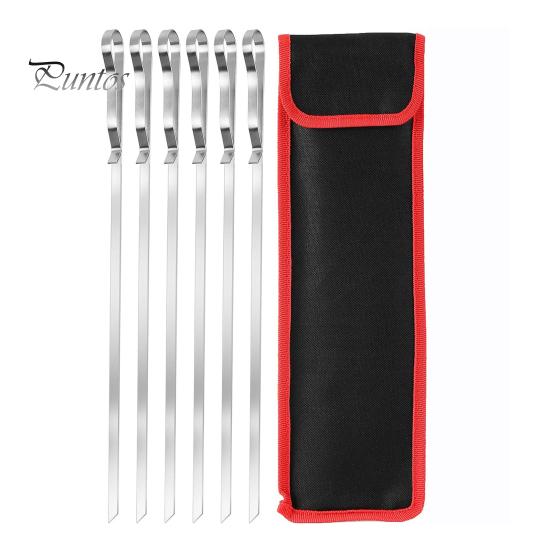 6/10 шт. шампуров для барбекю из нержавеющей стали с сумкой для хранения, кольцевой дизайн, плоская игла для барбекю, металлическая палочка для гриля, сосисок, морепродуктов, овощей 6pcs
6/10 шт. шампуров для барбекю из нержавеющей стали с сумкой для хранения, кольцевой дизайн, плоская игла для барбекю, металлическая палочка для гриля, сосисок, морепродуктов, овощей 6pcs