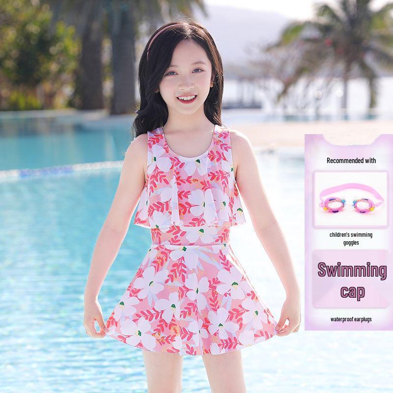 2023 Summer Princess Floral Girls One-Piece Swimsuit - Small to Medium Sizes XL (110-120 cm)
2023 Summer Princess Floral Girls One-Piece Swimsuit - Small to Medium Sizes XL (110-120 cm)