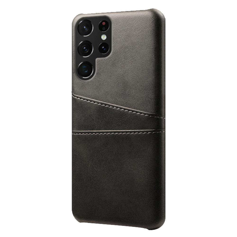 For Samsung Galaxy S23 Ultra Dual Card Slots Anti-scratch Phone Case PU Leather Coated Hard PC Cover Brown
For Samsung Galaxy S23 Ultra Dual Card Slots Anti-scratch Phone Case PU Leather Coated Hard PC Cover Brown