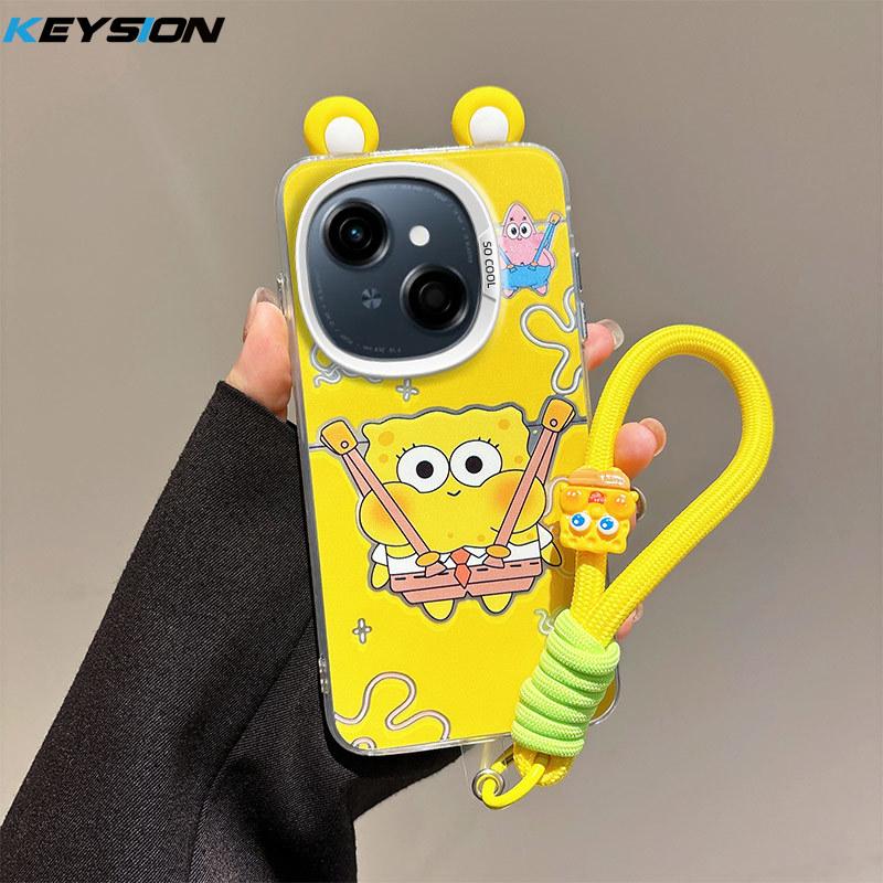 KEYSION Cute Ear Cartoon Case for TECNO Spark Go 1 1S Go 2025 with Lanyard Soft Silicone+PC Shockproof Phone Cover for Pop 9 4G for Spark Go 1
KEYSION Cute Ear Cartoon Case for TECNO Spark Go 1 1S Go 2025 with Lanyard Soft Silicone+PC Shockproof Phone Cover for Pop 9 4G for Spark Go 1