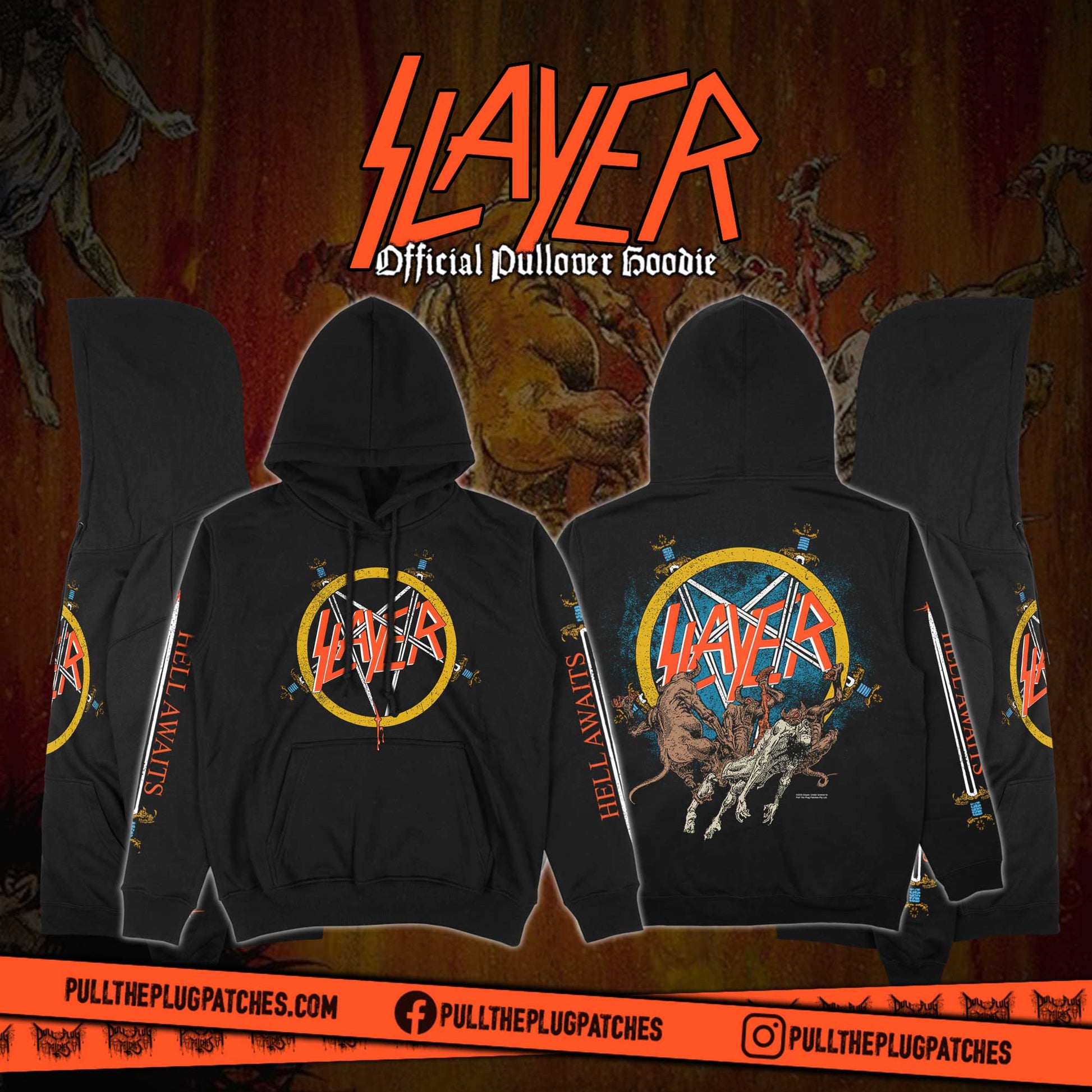 Худі Slayer Hell Awaits З капюшоном Пуловер Чоловіки Жінки Оверсайз Y2k Фліс Теплий Светр Американський Гурт Death Metal Жіночий Чоловічий Одяг XL
Худі Slayer Hell Awaits З капюшоном Пуловер Чоловіки Жінки Оверсайз Y2k Фліс Теплий Светр Американський Гурт Death Metal Жіночий Чоловічий Одяг XL