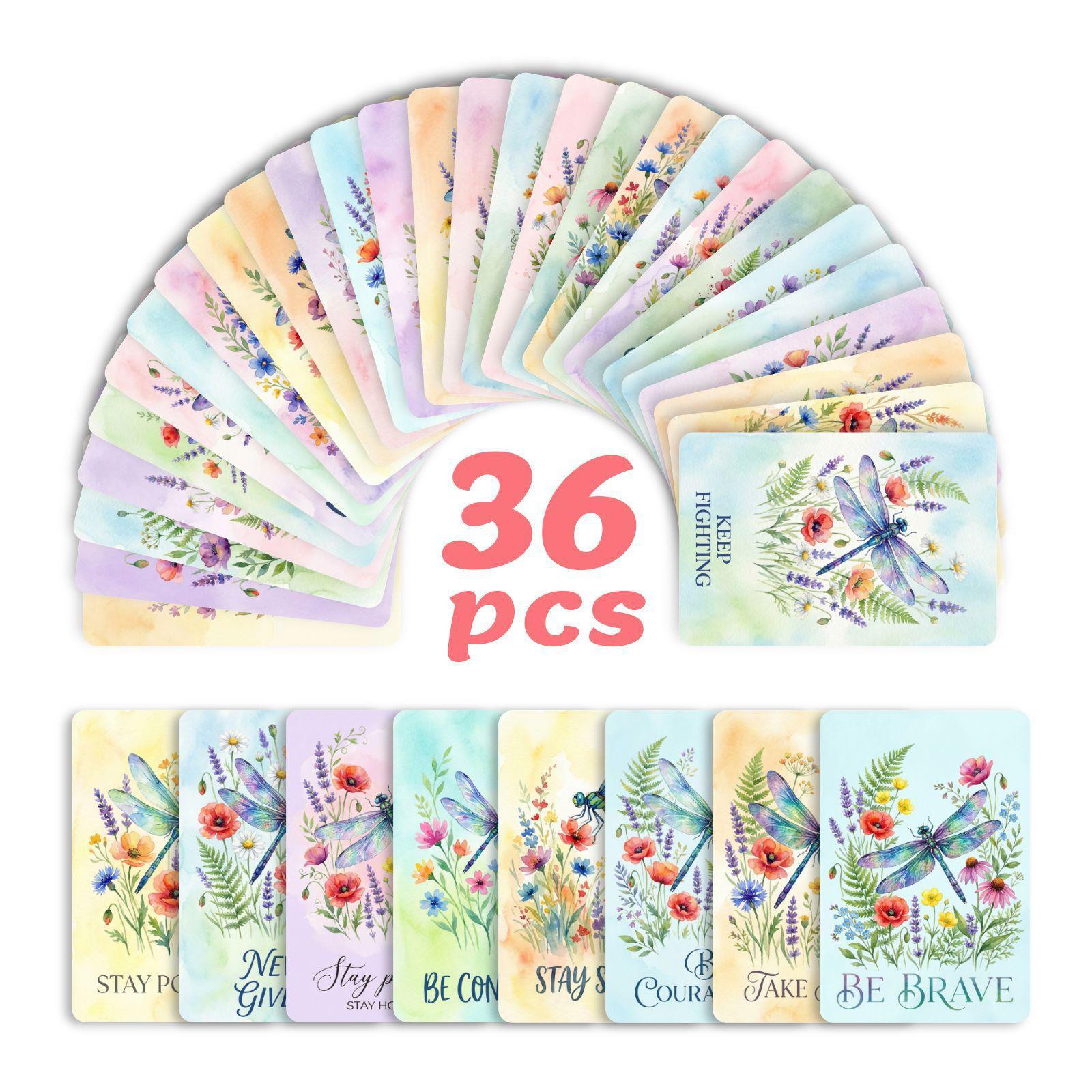 36 Watercolor Dragonfly Motivation Cards Positive Energy Positive Self-Encouragement Language And Text Cards RXHB0451
36 Watercolor Dragonfly Motivation Cards Positive Energy Positive Self-Encouragement Language And Text Cards RXHB0451