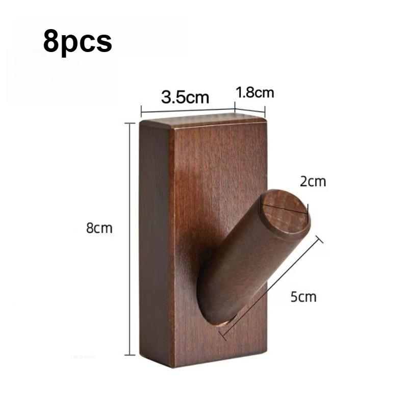 8pcs Nordic Creative Wooden Wall Hooks Punch-Free Heavy Duty Adhesive Hanger for Entrance Hall Hat Coat Storage Organizer
8pcs Nordic Creative Wooden Wall Hooks Punch-Free Heavy Duty Adhesive Hanger for Entrance Hall Hat Coat Storage Organizer