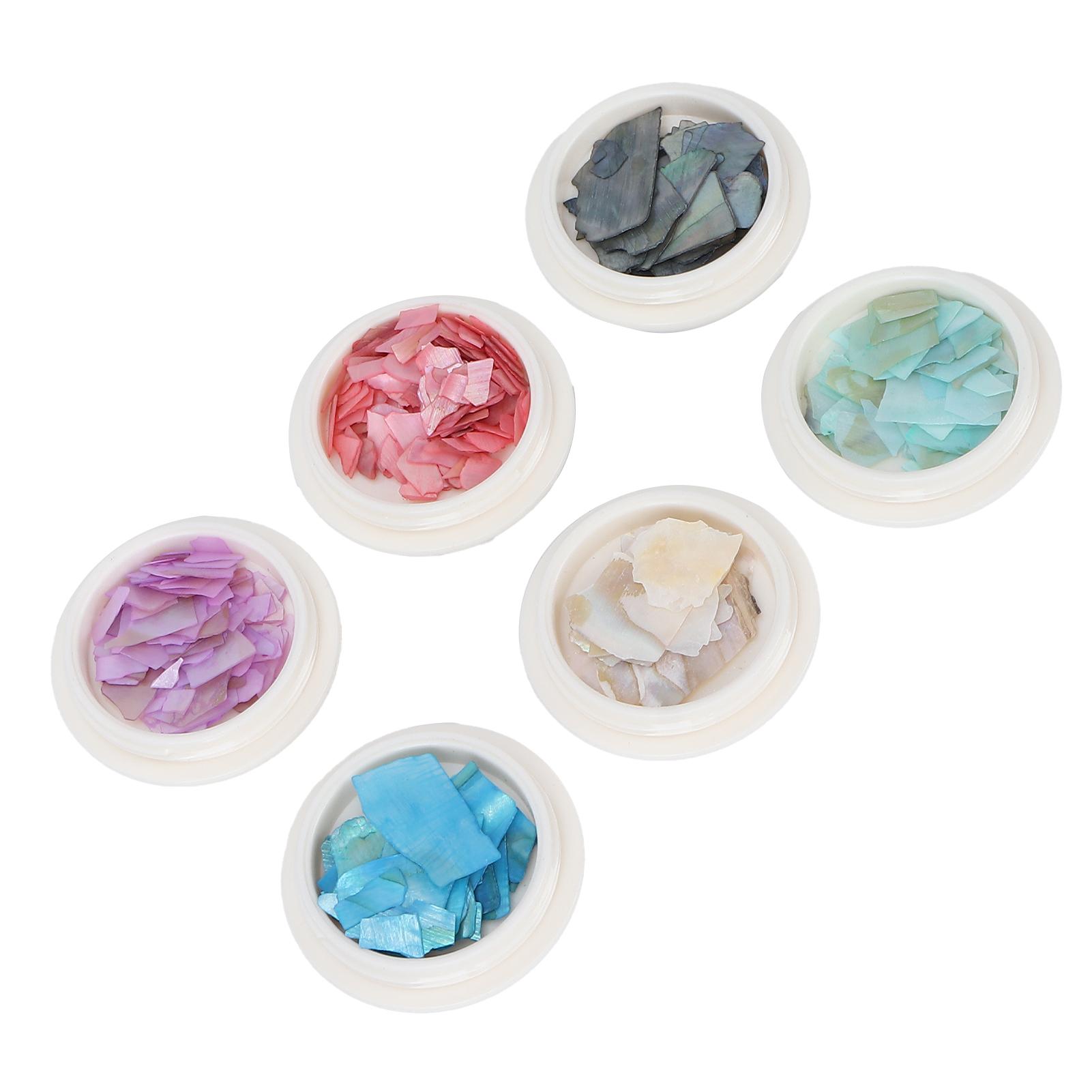6 Boxes/Set Fashionable Nail Shell Slices DIY Shiny Glitter Manicure Decoration Accessories
6 Boxes/Set Fashionable Nail Shell Slices DIY Shiny Glitter Manicure Decoration Accessories