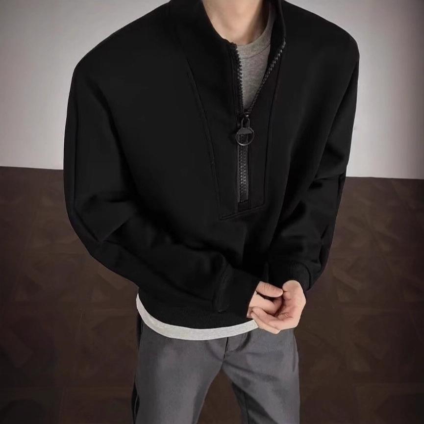 Men s Luxury Half-Zip Stand Collar Hoodie - Cozy, Versatile Pullover for Spring/Autumn. M чорний
Men s Luxury Half-Zip Stand Collar Hoodie - Cozy, Versatile Pullover for Spring/Autumn. M чорний