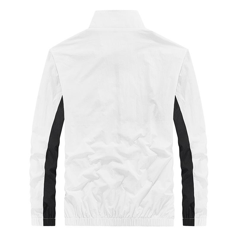 Spring Men s White Straight Hem Loose Stand-up Collar Zipper Casual Solid Color Coat M
Spring Men s White Straight Hem Loose Stand-up Collar Zipper Casual Solid Color Coat M
