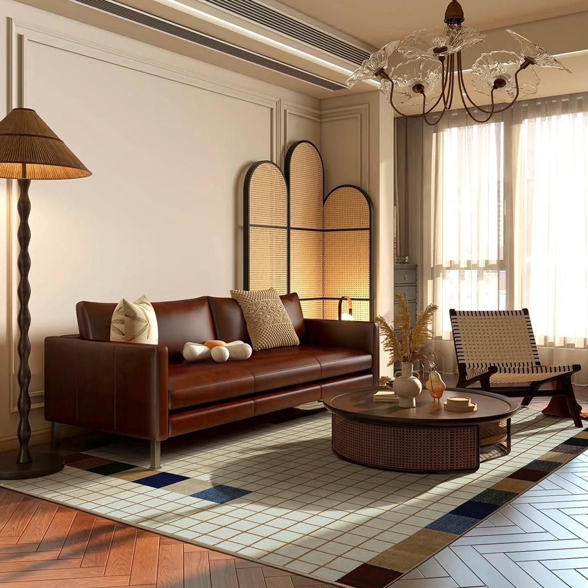 Used Simple Retro Abstract Plaid Non-slip Breathable Carpet for Living Room/Bedroom - No Tangles, No Formaldehyde 1.6 x 2.3 m
Used Simple Retro Abstract Plaid Non-slip Breathable Carpet for Living Room/Bedroom - No Tangles, No Formaldehyde 1.6 x 2.3 m