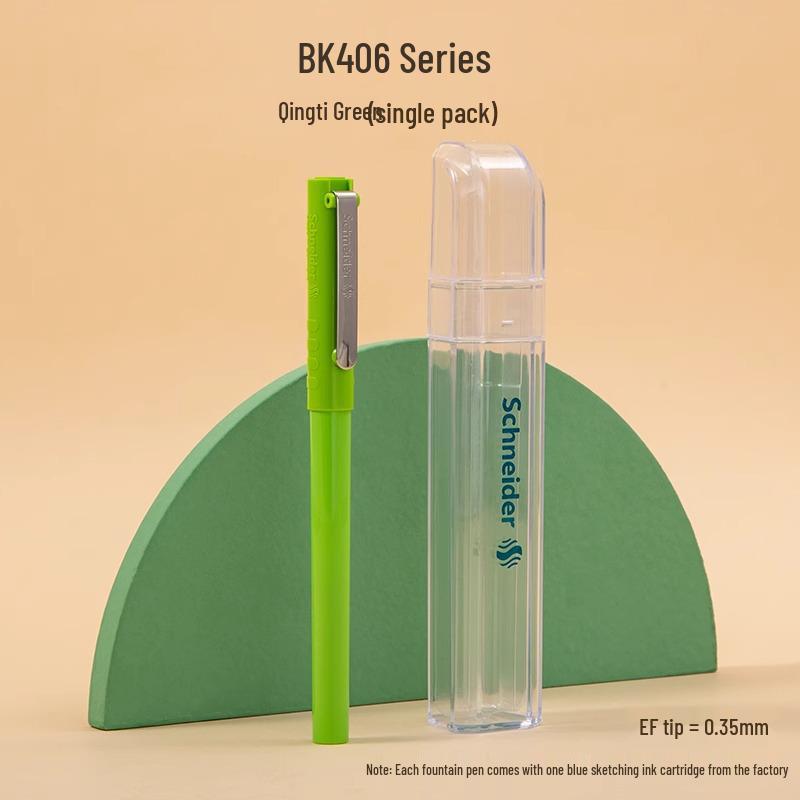 Перьевая ручка Schneider Sunflower Третий класс EF0.35 Смола со сменным картриджем BK406 0.35mm зелёный
Перьевая ручка Schneider Sunflower Третий класс EF0.35 Смола со сменным картриджем BK406 0.35mm зелёный