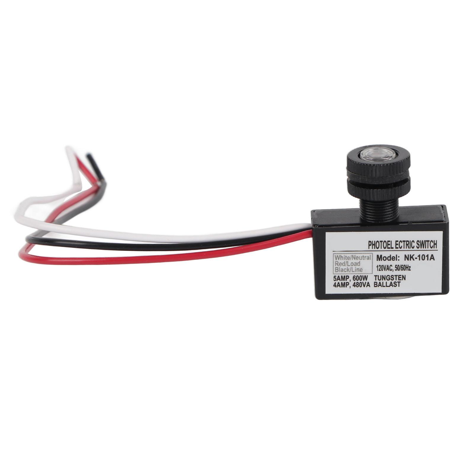 120VAC Light Sensor Control Automatic On Off Photoelectric Switch for Lighting Fixtures
120VAC Light Sensor Control Automatic On Off Photoelectric Switch for Lighting Fixtures