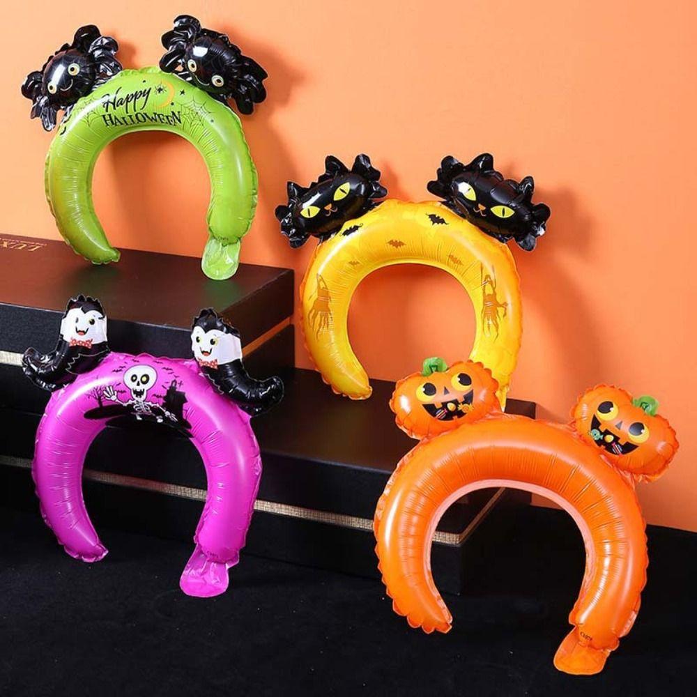 10pcs Cartoon Halloween Headband Balloon Thickened Aluminum Film Balloon Inflatable Headbands Party
10pcs Cartoon Halloween Headband Balloon Thickened Aluminum Film Balloon Inflatable Headbands Party