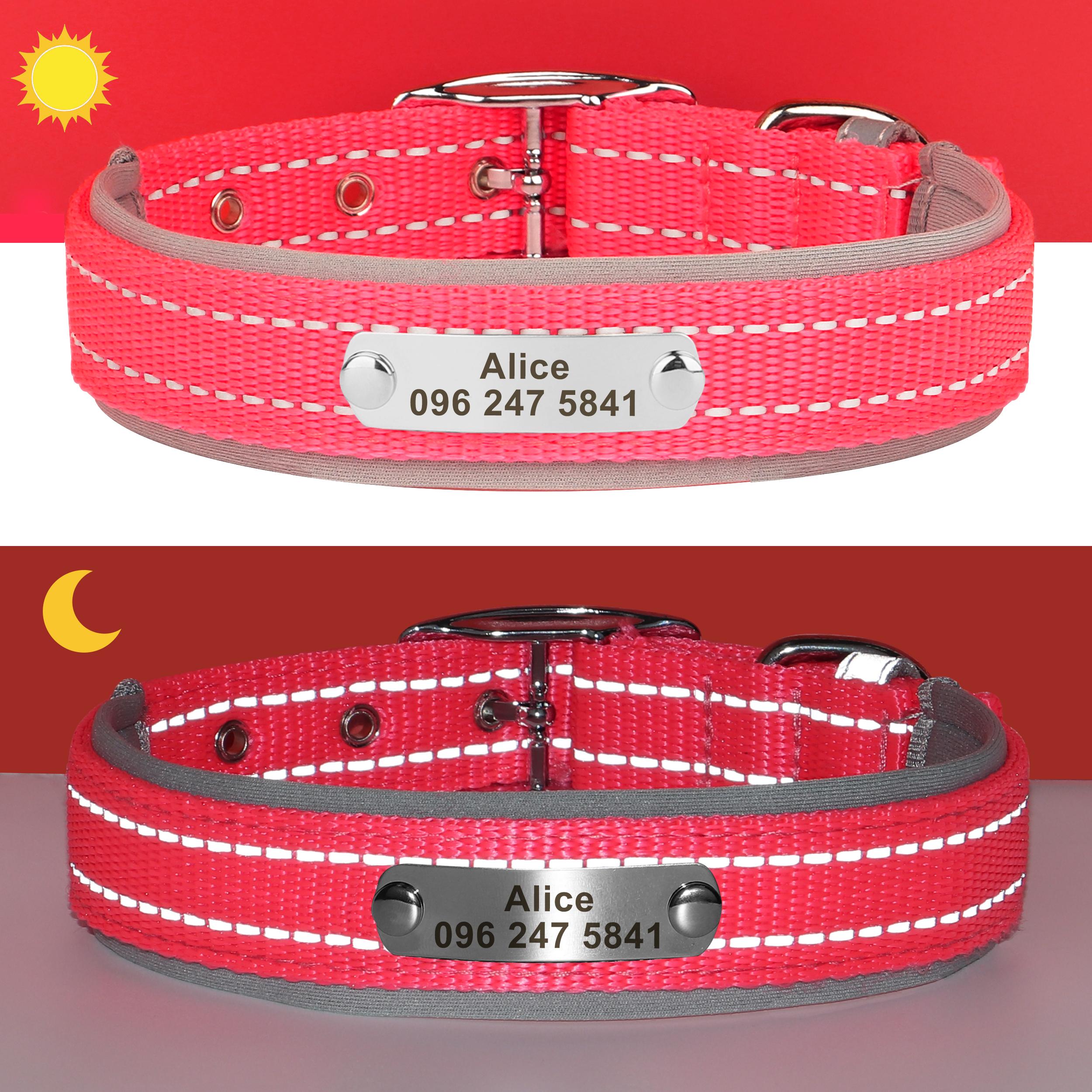 Free Custom Reflective Durable Dog Collar Free Engrave ID Name Necklace Collars Adjustable for Small Medium Large Dogs Pitbulls S Яскраво-рожевий
Free Custom Reflective Durable Dog Collar Free Engrave ID Name Necklace Collars Adjustable for Small Medium Large Dogs Pitbulls S Яскраво-рожевий