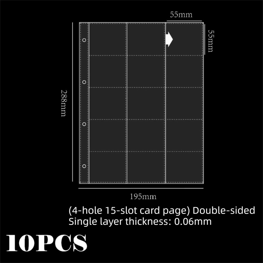 10Pcs Multiple Pockets Clear Sheets Sleeve DIY Binder A4 Kpop Photocard Binder 4 Hole 4 Ring Card Stamp Die Jewelry Storage
10Pcs Multiple Pockets Clear Sheets Sleeve DIY Binder A4 Kpop Photocard Binder 4 Hole 4 Ring Card Stamp Die Jewelry Storage