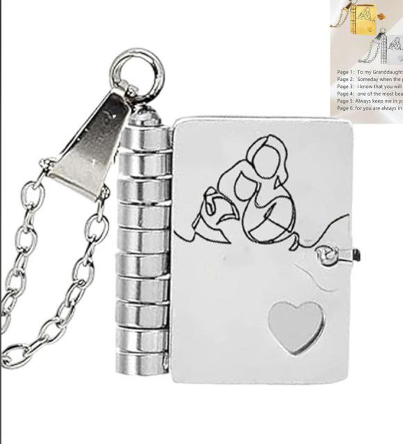 Engravable Stainless Steel Star Pendant Necklace for Women with Copywriting Book Design
Engravable Stainless Steel Star Pendant Necklace for Women with Copywriting Book Design