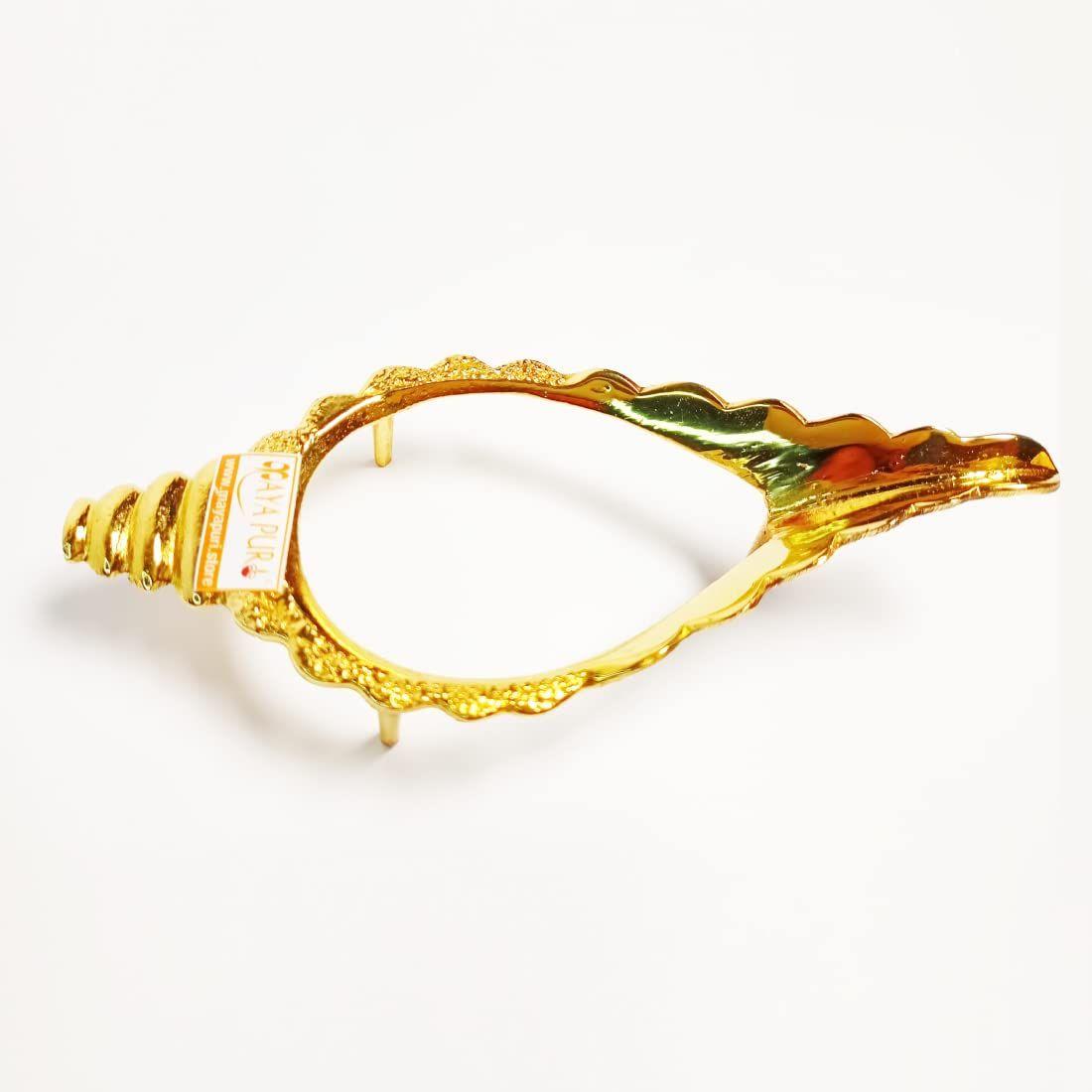 Brass Sankha Stand for Pooja, Shankh Stand for Holding Conch Shells
Brass Sankha Stand for Pooja, Shankh Stand for Holding Conch Shells