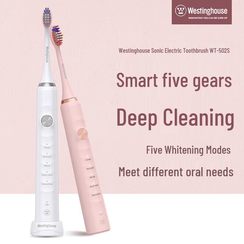 WESTINGHOUSE WT502S Sonic Electric Toothbrush for Adults
WESTINGHOUSE WT502S Sonic Electric Toothbrush for Adults
