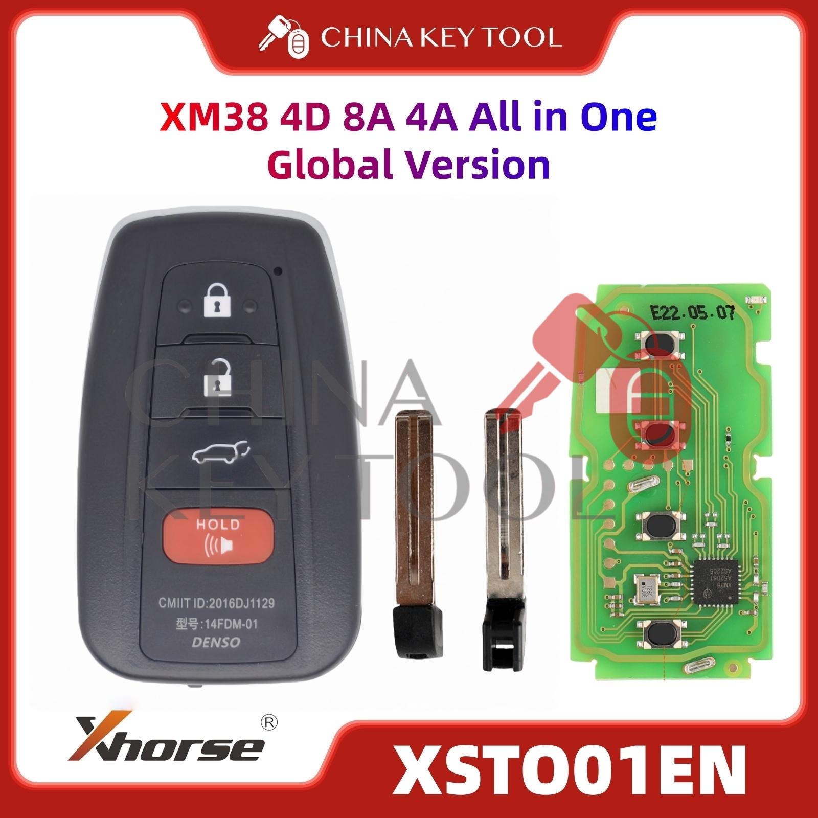 1PCS Xhorse XSTO01EN Global Version For Toyota XM38 Smart Key 4D 8A 4A All in One with Logo for VVDI Support Renew
1PCS Xhorse XSTO01EN Global Version For Toyota XM38 Smart Key 4D 8A 4A All in One with Logo for VVDI Support Renew