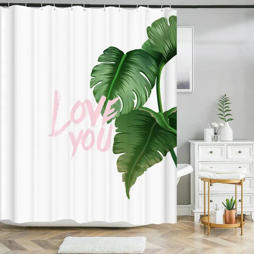 High Quality Leaves Fabric Shower Curtain Waterproof Plant Flower Leaf Bath Curtains For Bathroom Decorate With Hooks W60H190(CM)-1 Pcs
High Quality Leaves Fabric Shower Curtain Waterproof Plant Flower Leaf Bath Curtains For Bathroom Decorate With Hooks W60H190(CM)-1 Pcs