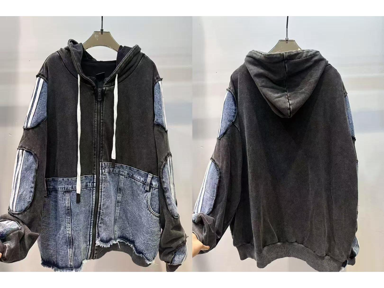 Women s European-Style Denim Jacket: 2026 Spring Arrival, Unique Color Wash, Cotton Patchwork, Striped Sleeves, Loose Fit One Size синій
Women s European-Style Denim Jacket: 2026 Spring Arrival, Unique Color Wash, Cotton Patchwork, Striped Sleeves, Loose Fit One Size синій