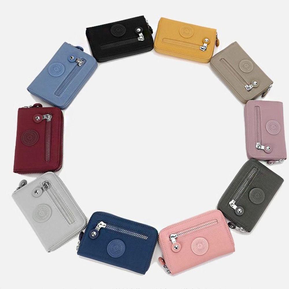 Zippers Nylon Purse Nylon Card Holder Portable Small Wallet Outdoor вина червоного кольору
Zippers Nylon Purse Nylon Card Holder Portable Small Wallet Outdoor вина червоного кольору
