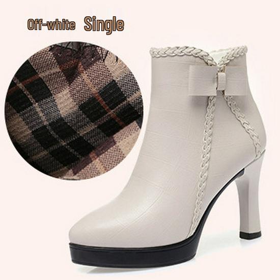 Жіночі гостроносі ботильйони на високих підборах : Осінньо-зимова мода, Товста платформа, Водонепроникний, Дизайн з бантом, Плюс оксамит 38
Жіночі гостроносі ботильйони на високих підборах : Осінньо-зимова мода, Товста платформа, Водонепроникний, Дизайн з бантом, Плюс оксамит 38