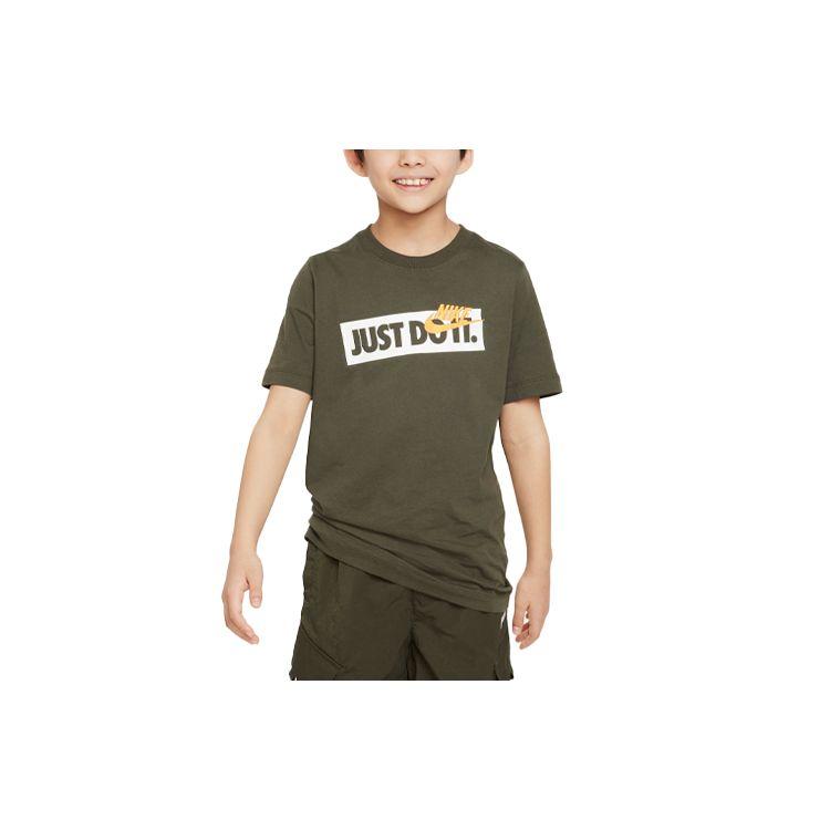Nike T-Shirt Letter Logo Print Round Neck Short Sleeve Kids tops Khaki-Green DX9505-325 L
Nike T-Shirt Letter Logo Print Round Neck Short Sleeve Kids tops Khaki-Green DX9505-325 L