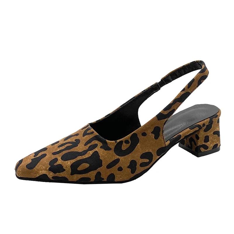 Летние женские туфли на плоской подошве с открытой пяткой, полуботинки, высокие каблуки, сандалии на плоской подошве с острым носком, туфли без каблука, леопардовый принт, женская повседневная обувь 35
Летние женские туфли на плоской подошве с открытой пяткой, полуботинки, высокие каблуки, сандалии на плоской подошве с острым носком, туфли без каблука, леопардовый принт, женская повседневная обувь 35