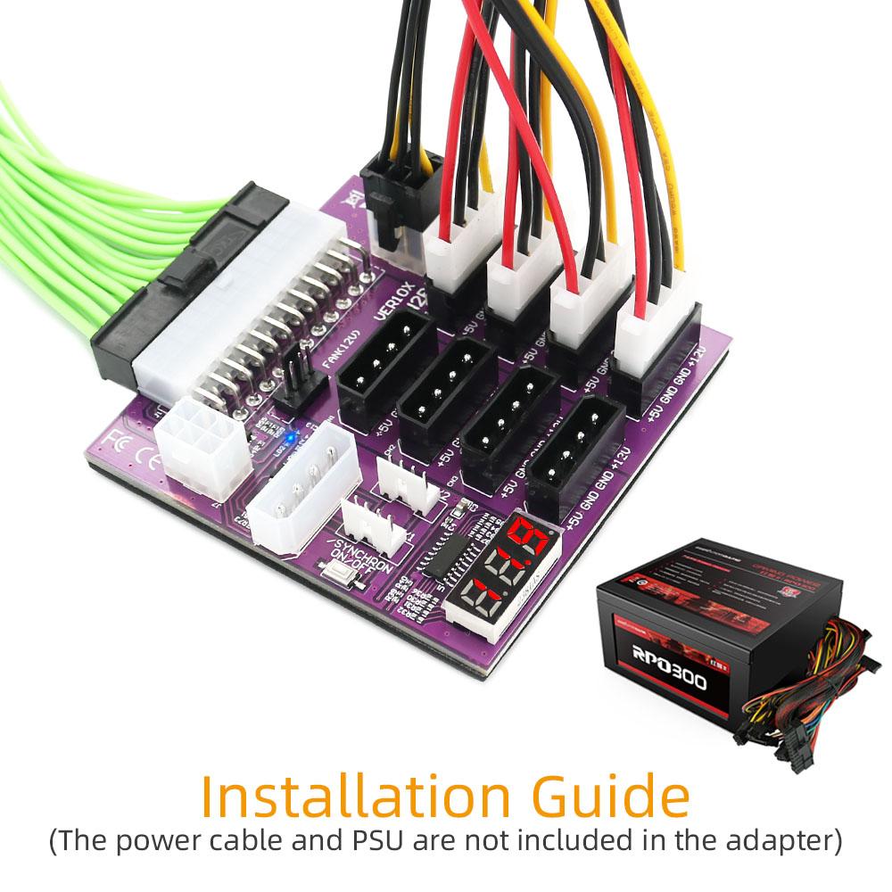 ATX Power Supply Breakout Board Adapterwith 4 Pin and 6 Pin Power Connector Mining Breakout Board for CHIA Mining CHINA 
ATX Power Supply Breakout Board Adapterwith 4 Pin and 6 Pin Power Connector Mining Breakout Board for CHIA Mining CHINA