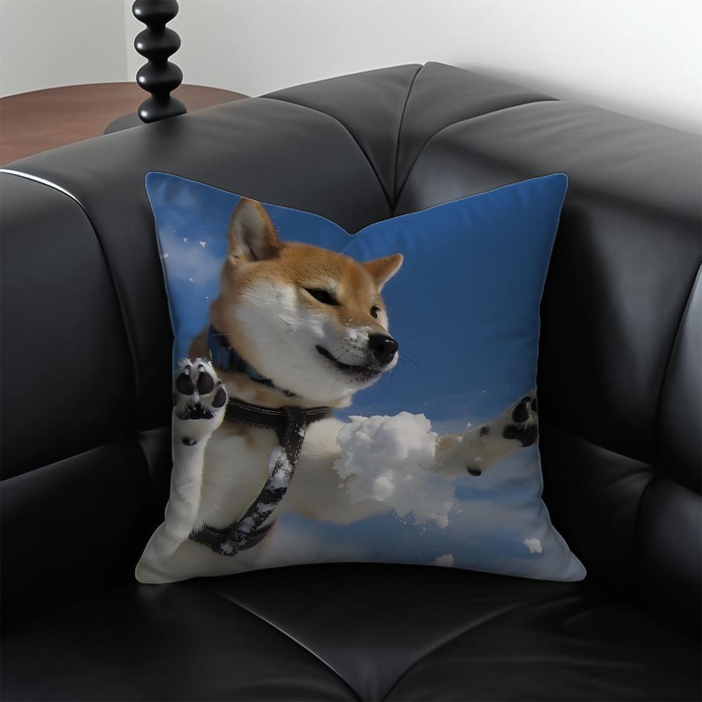 Cute Shiba Inu Cushion Cover Pillow Case Antidustmite Invisible zipper silky plush cushion 30X30cm
Cute Shiba Inu Cushion Cover Pillow Case Antidustmite Invisible zipper silky plush cushion 30X30cm