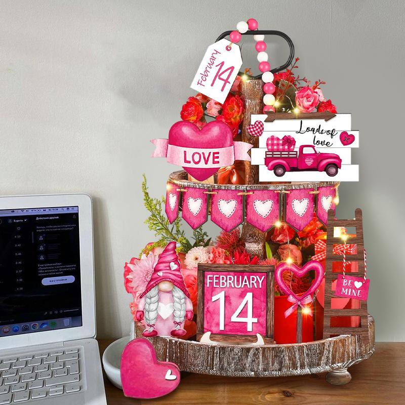17 Pcs Valentine S Day Tiered Tray Decor Happy Valentine S Day Love Sign Watercolor Oil Painting Pink Series Tiered Tray Decor рожевий
17 Pcs Valentine S Day Tiered Tray Decor Happy Valentine S Day Love Sign Watercolor Oil Painting Pink Series Tiered Tray Decor рожевий