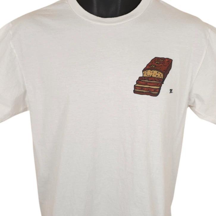 Banana Bread 100% Cotton T-shirt Mens Tees Top Mens Size Medium White Recipe Snack Tee S
Banana Bread 100% Cotton T-shirt Mens Tees Top Mens Size Medium White Recipe Snack Tee S