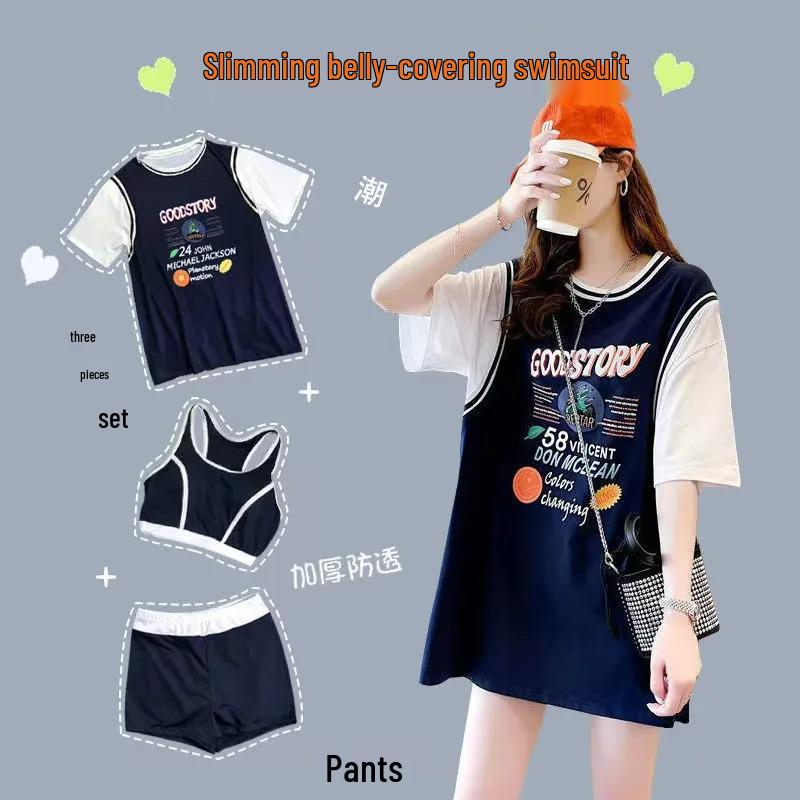 Women s Plus Size Slimming Three-Piece Split Swimsuit - 2025 New Style Hot Spring Swimwear L1 (100-110 jin) темно-синього кольору
Women s Plus Size Slimming Three-Piece Split Swimsuit - 2025 New Style Hot Spring Swimwear L1 (100-110 jin) темно-синього кольору