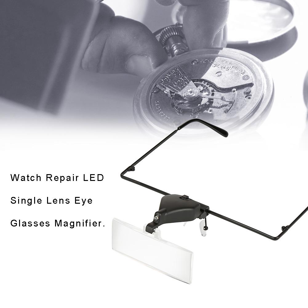 Watch Repair Single Lens Eye Glasses 1.5x 2.5x 3.5xMagnifying Magnifier LED Light Loupe
Watch Repair Single Lens Eye Glasses 1.5x 2.5x 3.5xMagnifying Magnifier LED Light Loupe