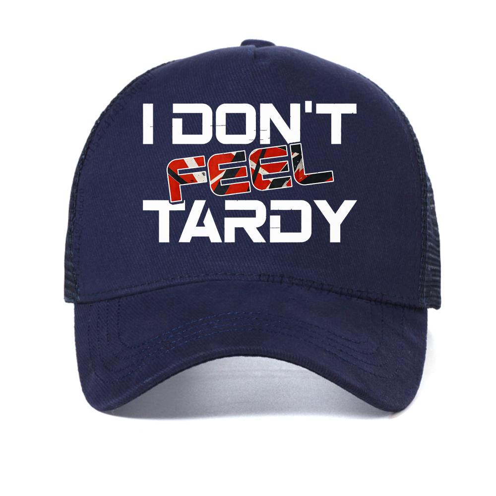I Don t Feel Tardy Graphic print baseball cap fashion casual Streetwear breathable Snapback hats adjustable sports Trucker hat Adjustable темно-синього кольору
I Don t Feel Tardy Graphic print baseball cap fashion casual Streetwear breathable Snapback hats adjustable sports Trucker hat Adjustable темно-синього кольору