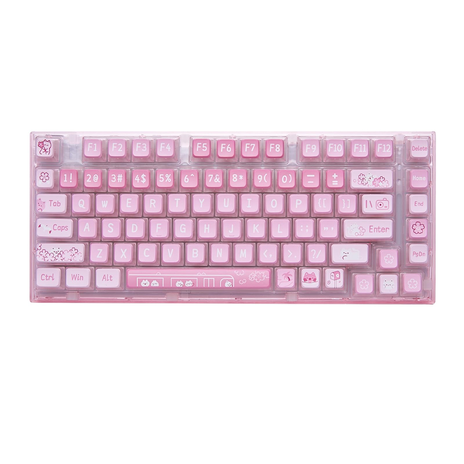 YUNZII X75 Hot Swap Mechanical Keyboard Transparent Keycap Gasket Mounted 75 Keyboard RGB Backlit Gaming Keyboard Compatible with Ice Wired
YUNZII X75 Hot Swap Mechanical Keyboard Transparent Keycap Gasket Mounted 75 Keyboard RGB Backlit Gaming Keyboard Compatible with Ice Wired
