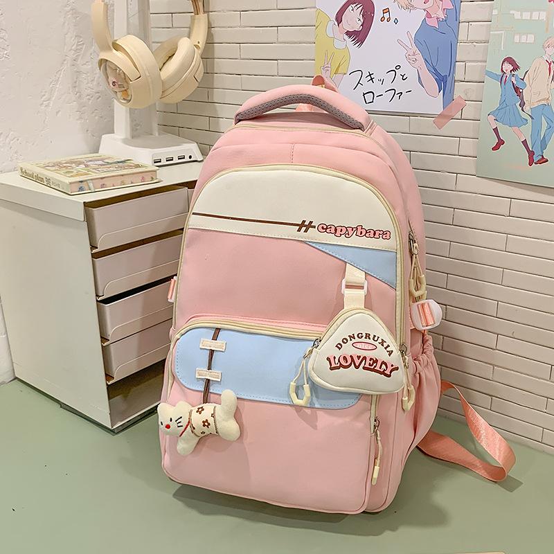 Новый высококачественный, свежий и милый контрастный рюкзак конфетных цветов, рюкзак большой вместимости для учеников средней школы
Новый высококачественный, свежий и милый контрастный рюкзак конфетных цветов, рюкзак большой вместимости для учеников средней школы