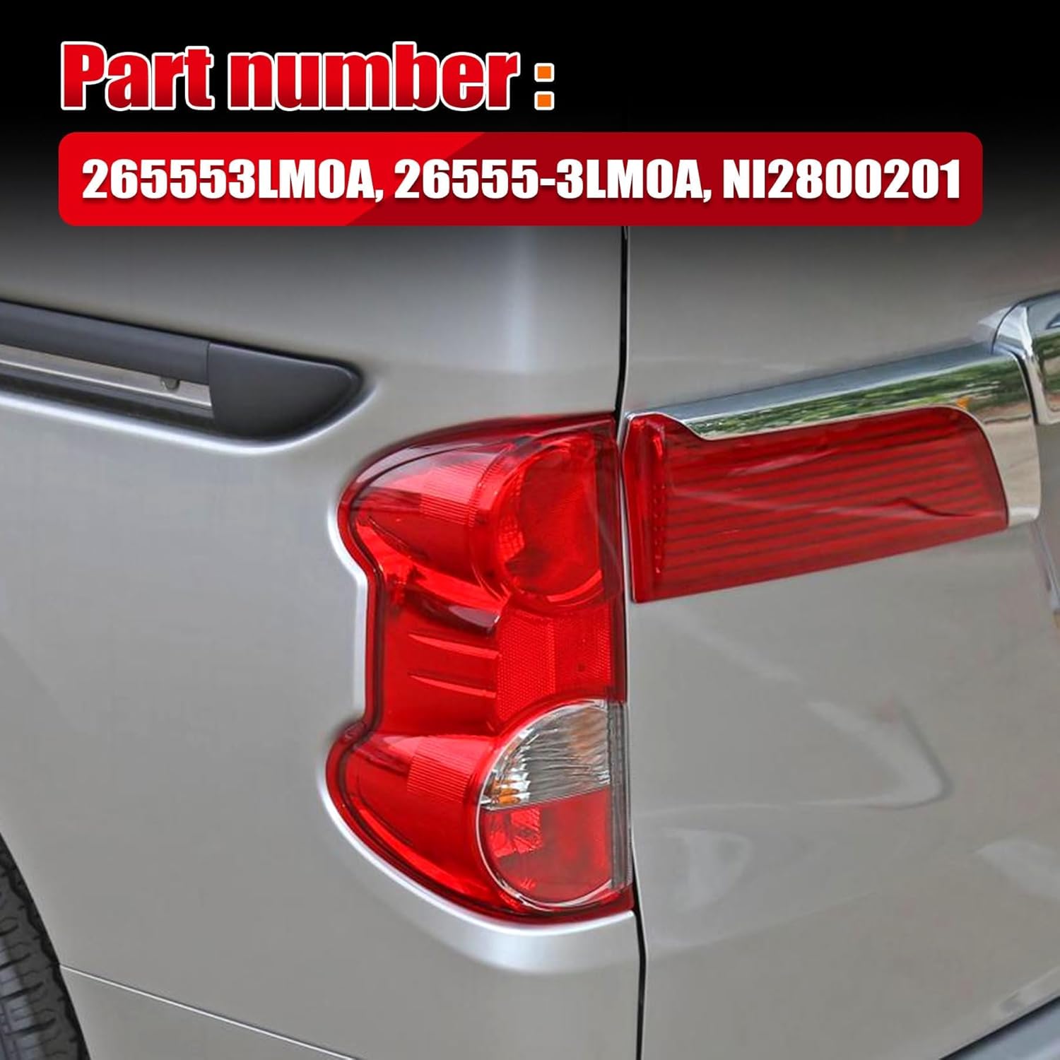 Left Tail Light Assembly Clear Red Lens with Bulbs for Nissan NV200 2013-2018 Driver Side United States
Left Tail Light Assembly Clear Red Lens with Bulbs for Nissan NV200 2013-2018 Driver Side United States