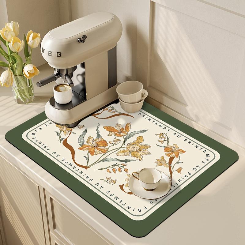 Dish Drying Mat Super Absorbent Draining Mat Large Coffee Draining Placemat for Kitchen Counter Easy Clean Dish Drying Mats 30x40cm
Dish Drying Mat Super Absorbent Draining Mat Large Coffee Draining Placemat for Kitchen Counter Easy Clean Dish Drying Mats 30x40cm