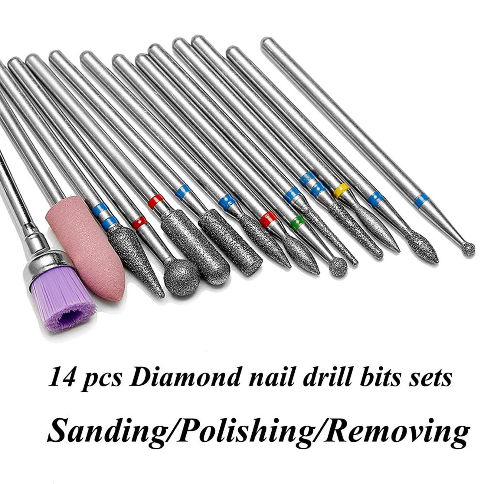 14pcs Diamond Nail Drill Bits Set Sanding Polishing Removing for Acrylic Gel Nails Cuticle Remover Manicure Pedicure разноцветный
14pcs Diamond Nail Drill Bits Set Sanding Polishing Removing for Acrylic Gel Nails Cuticle Remover Manicure Pedicure разноцветный