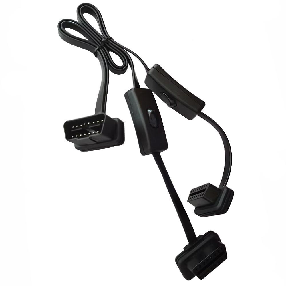 JUNSUNMAY 60cm OBD II 16 Pin Male to Dual Female Splitter Cord Diagnostic Extension Cable with Individually Power Switch Type A
JUNSUNMAY 60cm OBD II 16 Pin Male to Dual Female Splitter Cord Diagnostic Extension Cable with Individually Power Switch Type A